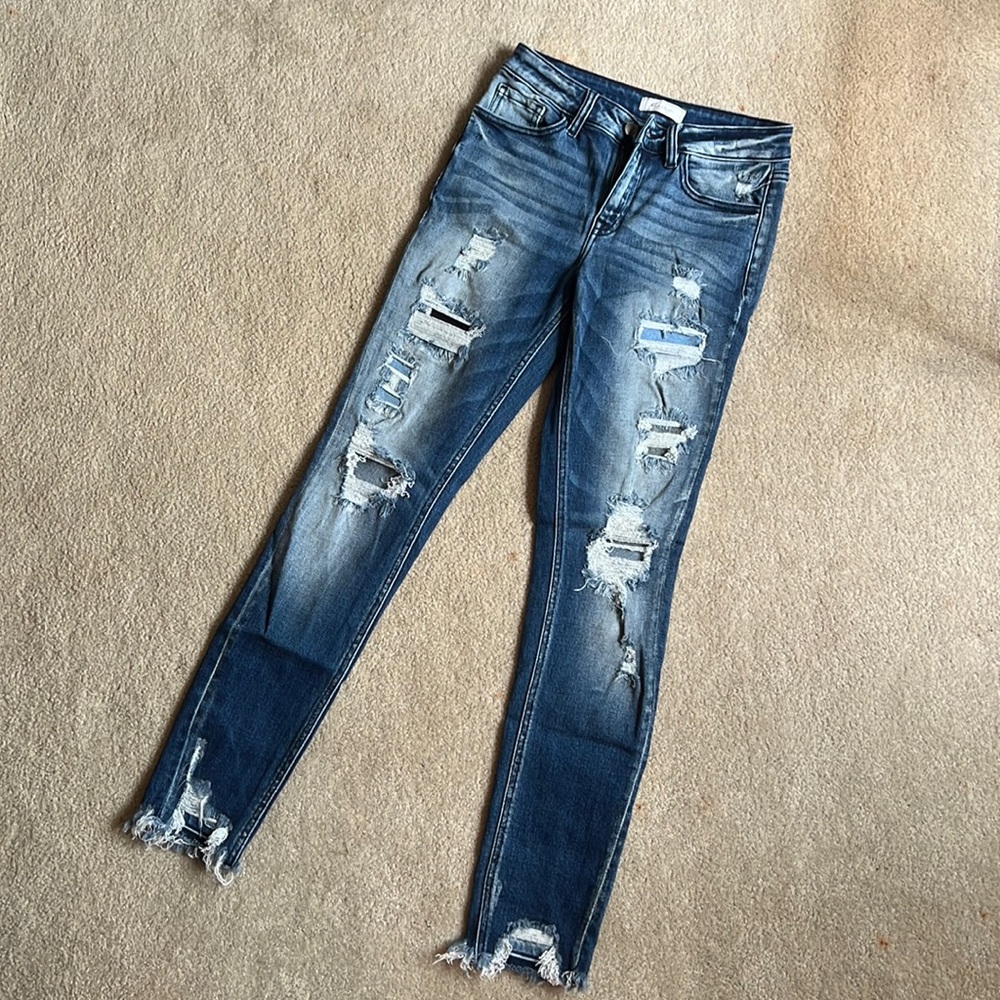 Mid Rise Ankle Skinny Jean